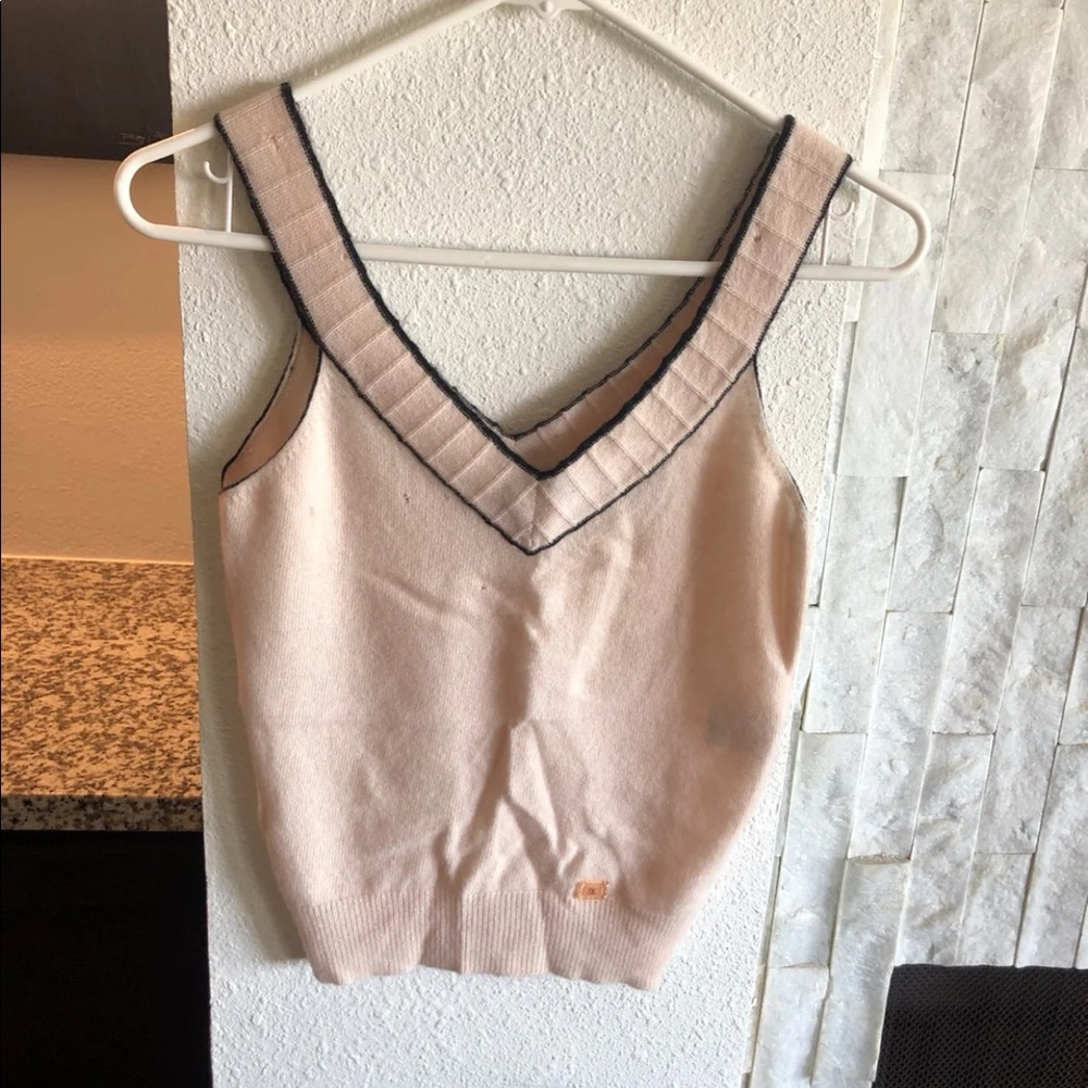 Chanel cashmere tank